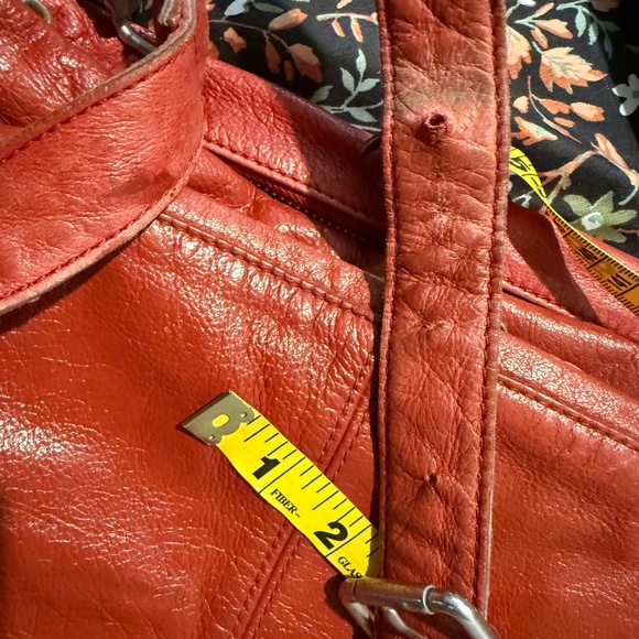 Liebeskind Burnt Orange Leather Crossbody Handbag - Picture 9 of 10